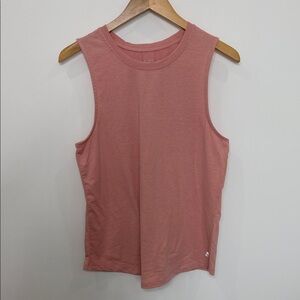 Blush Sleeveless Muscle Tee Size